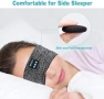 Нова Bluetooth Лента за Глава Слушалки за Сън Спорт HD Stereo 14 часа Батерия, снимка 6