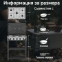 Газова печка HOMELUX с 5 котлона и стелаж на два етажа, 7.2kW, неръждаема стомана, автоматично запал, снимка 4