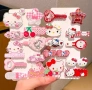 Комплект от 10 броя фиби за коса Hello Kitty., снимка 3
