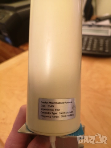Продавам външна антена, 3G 4G LTE 12 dBi, 2 x SMA конектор, 5м. кабел, снимка 2 - Друга електроника - 54031776
