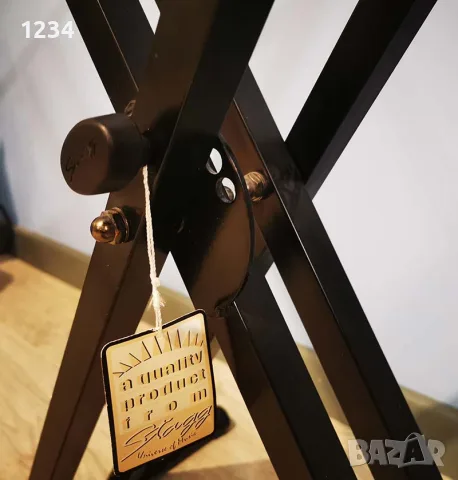 НОВА STAGG Сгъваема стойка за клавир с двойно рамо, снимка 3 - Синтезатори - 55695589