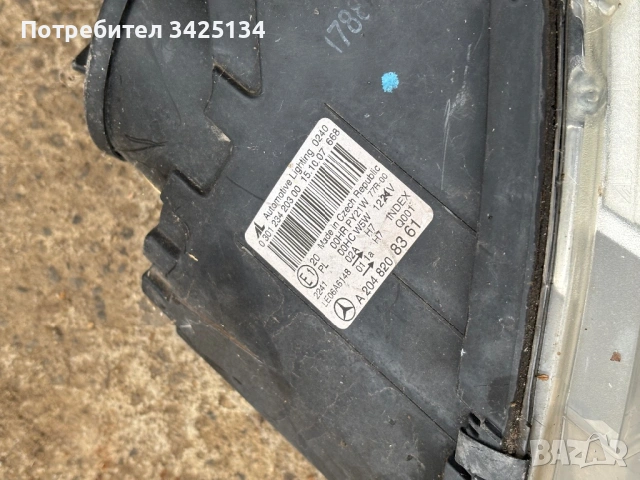 Фар Mercedes w204, снимка 3 - Части - 54492059