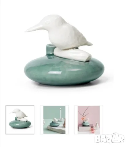 Baзa Dottir Nordic Design Sweet Stories Kingfisher Peacock, Германия. , снимка 11 - Вази - 55451516