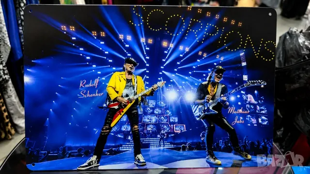 Scorpions Guitar Masters-метална табела(плакет)
