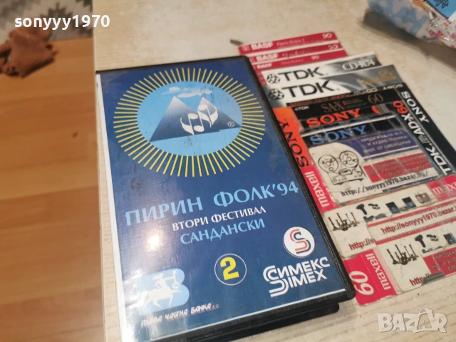 ПИРИН ФОЛК 94-ORIGINAL VHS TAPE 2406261940L1, снимка 5 - Други музикални жанрове - 55037889
