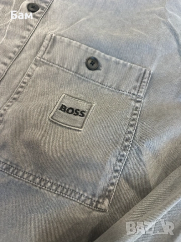 Мъжко!Boss Locky1 Overshirt размер М, снимка 4 - Ризи - 54873303