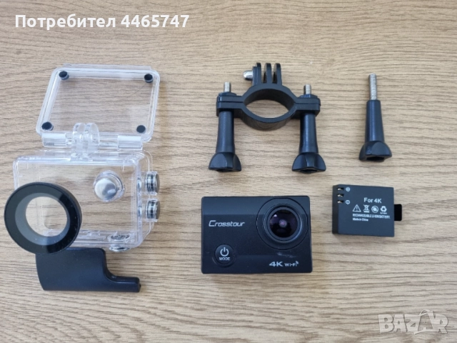 Екшън камера Crosstour CT 8500, 4K с аксесоари и допълнителна батерия, снимка 3 - Камери - 54542406