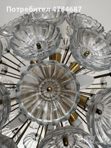 Полюлей от стъкло , снимка 3 - Полилеи - 54182569