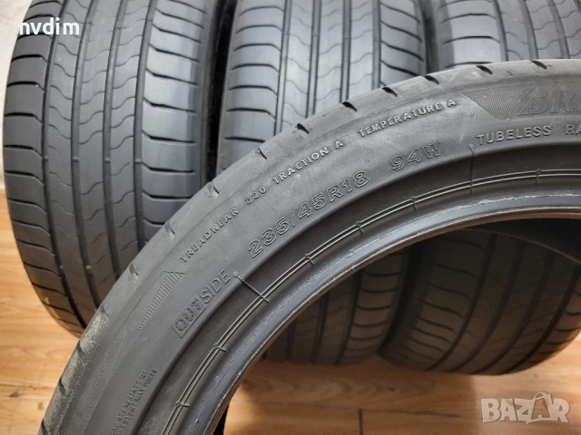 235/45/18 Bridgestone 24 г. / летни гуми, снимка 7 - Гуми и джанти - 54445185