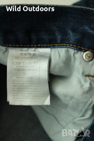 CARHARTT Pontiac shorts - мъжки къси панталони, размер 32 (М), снимка 4 - Спортни дрехи, екипи - 55122953