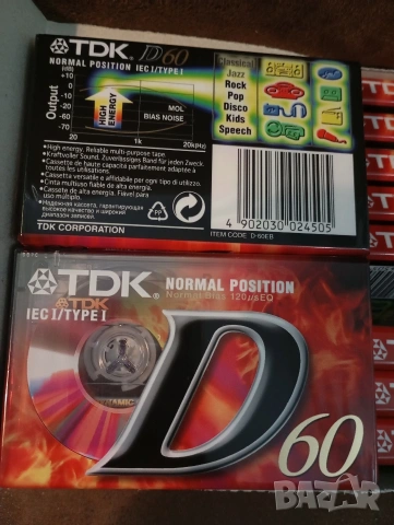 чисто нови нормални аудио касети TDK D60 OVP , снимка 3 - Аудио касети - 54457188