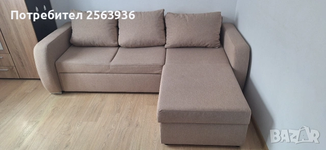 Ъглов диван, снимка 2 - Дивани и мека мебел - 54178771