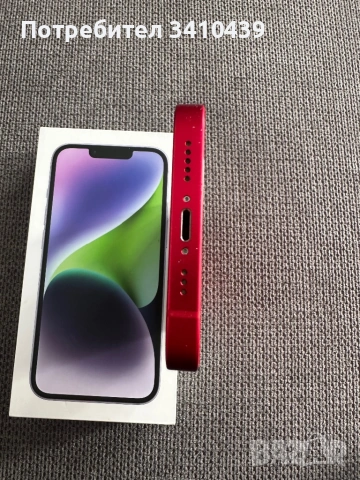 Apple Iphone 14 128gb Red 100% батерия като нов, снимка 6 - Apple iPhone - 54781608