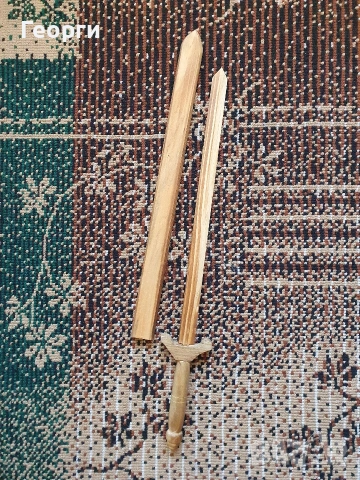 дървен меч детски , снимка 2 - Игри и пъзели - 54317922