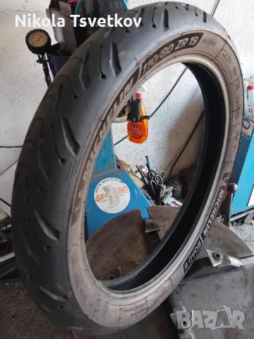 110/80ZR19 Michelin Road6, снимка 5 - Гуми и джанти - 40758028
