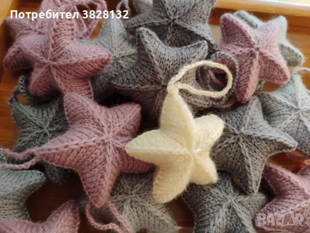 плетени звездички, снимка 7 - Декорация за дома - 55373785