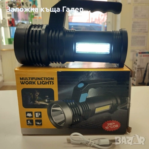 Акумулаторен мултифункционален LED фенер Work Lights – нов, снимка 2 - Къмпинг осветление - 55226119