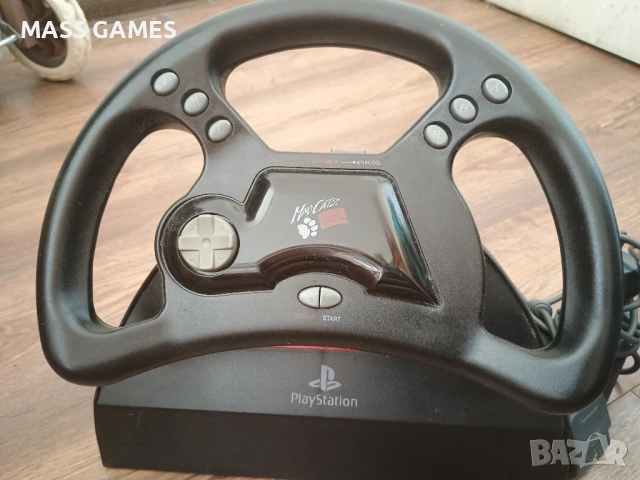 MAD CATZ Оригинален PS1 Волан , снимка 5 - PlayStation конзоли - 54937628