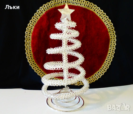 Метална коледна Елха,25 см. , снимка 2 - Декорация за дома - 54413627