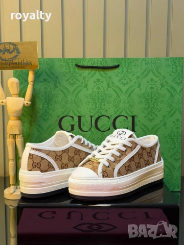 Gucci Нови Дамски Маратонки Гучи с Кутия 