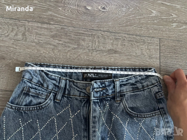 Mom Fit дънки с камъни , снимка 9 - Дънки - 54973956