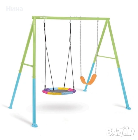 Нова комбинирана люлка Intex 2в1, снимка 2 - Градински мебели, декорация  - 54955284