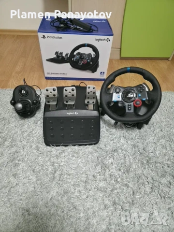 LOGITECH G29 driving force racing + shifter, снимка 2 - Игри за PC - 54384155