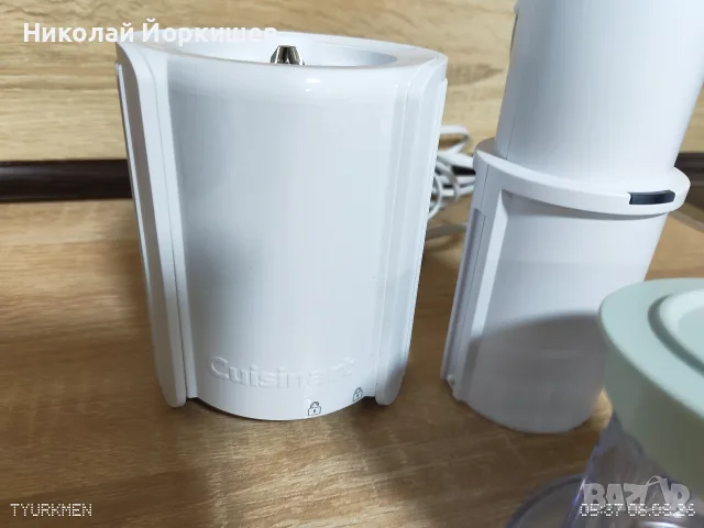 Машина за сладолед Cuisinart Freeze Wand ICEFD10E, 250W, 240 мл, 5 програми, Без BPA,Тиха работа Бял, снимка 3 - Чопъри и пасатори - 55591911