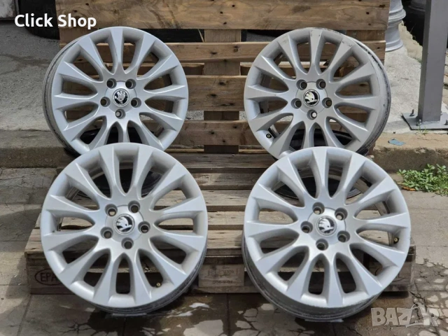 5х112 17 Джанти Оригинал Skoda SuperB Octavia 5x112, снимка 2 - Гуми и джанти - 55036928