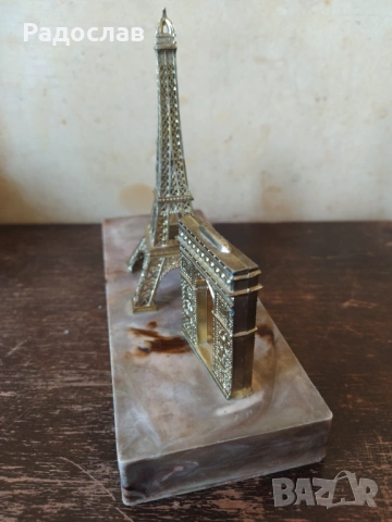 оригинален сувенир статуетка Париж Айфеловата кула , снимка 3 - Статуетки - 54121409