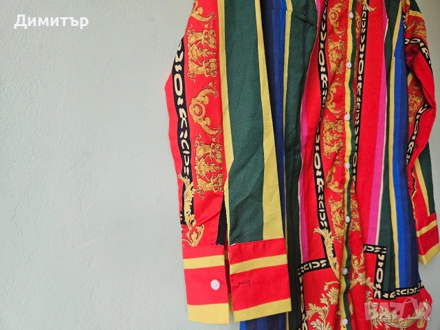 Риза на Versace made in Italy Версаче М , снимка 9 - Ризи - 54734386