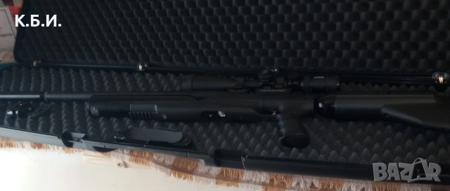 ПРОДАВАМ Въздушна пушка PCP Kral Arms Bigmax X Black кал.- 25 - 6.35 мм. - окомплектована на 100% 