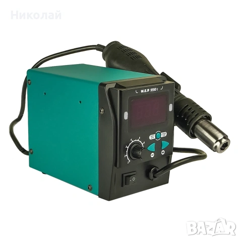 Станция за запояване WEP 959D-I горещ въздух, дигитален дисплей, 700W, 100°C – 500°C, снимка 3 - Поялници и запояване - 55216595