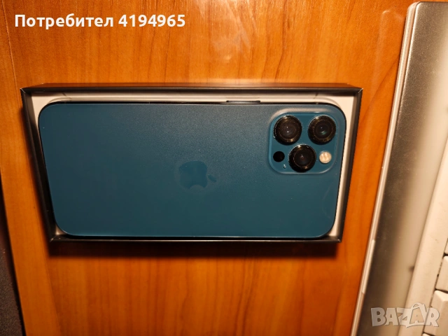 iPhone 12 Pro Max 128 GB Blue + Адаптер-от А1, снимка 2 - Apple iPhone - 54260583