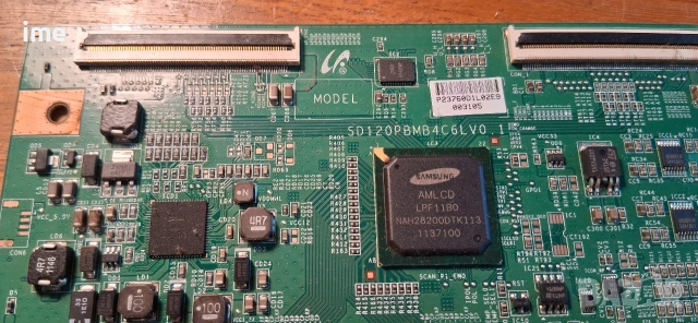 TCON Board SD120PBMB4C6LV0.1. Свален от Телевизор Toshiba 40TL868 с панел LTA400HV01. Работещ от..., снимка 7 - Части и Платки - 54660906