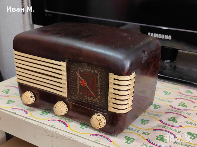 старо лампово радио Tesla 50те години , снимка 2 - Антикварни и старинни предмети - 54340073