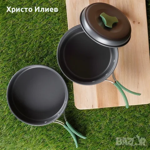 Алуминиеви прибори за къмпинг Тиган и Тенджера, снимка 3 - Къмпинг мебели - 55522297