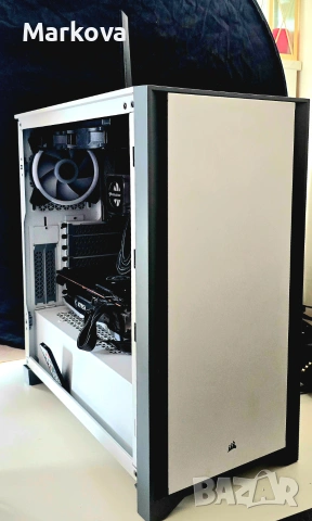Мощен геймърски компютър • RX 6700 XT 12GB • Ryzen 5 5600G • X570 Taichi WiFi • Водно охлаждане, снимка 2 - Геймърски - 55146493