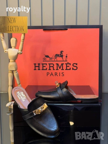 Hermes Нови Дамски Чехли Ерме Различни Цветове , снимка 2 - Чехли - 55082811