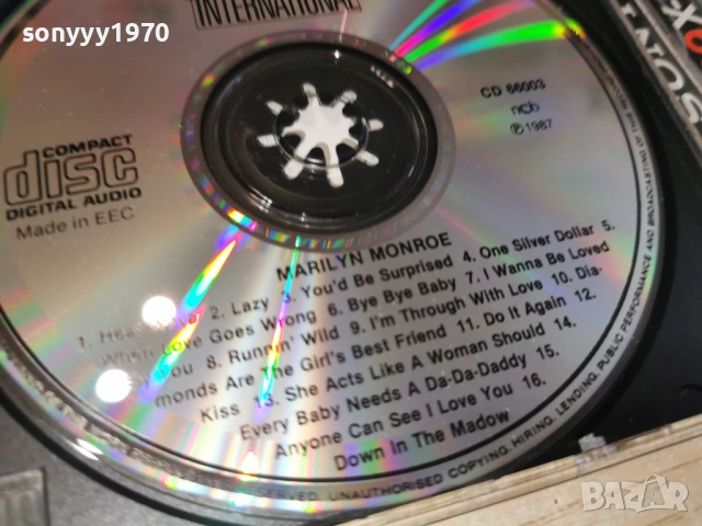 MARILYN MONROE CD-ВНОС GERMANY 0406261936H2E6R, снимка 4 - CD дискове - 54782201