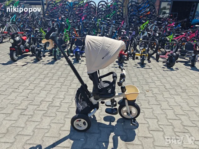 BYOX Детска триколка Flexy LUX бежов, снимка 2 - Детски велосипеди, триколки и коли - 55440162