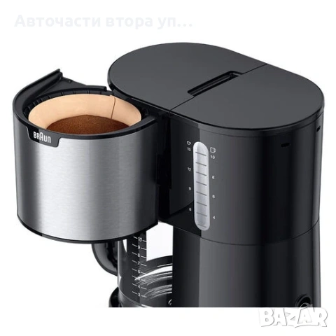 Кафемашина Braun KF 1500 BK PurShine, 1000 W, снимка 4 - Кафемашини - 54611559