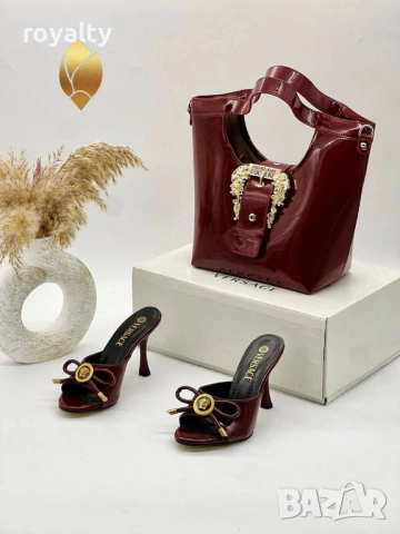 Versace Нов Дамски Комплект Различни Цветове , снимка 9 - Дамски обувки на ток - 54646683
