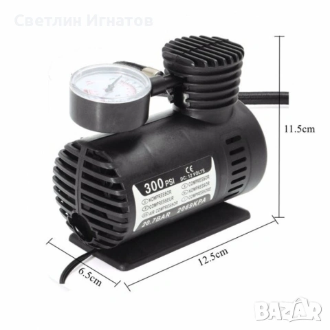 Високоскоростен компресор за помпане на гуми AUTO PUMP1, снимка 2 - Аксесоари и консумативи - 54106774