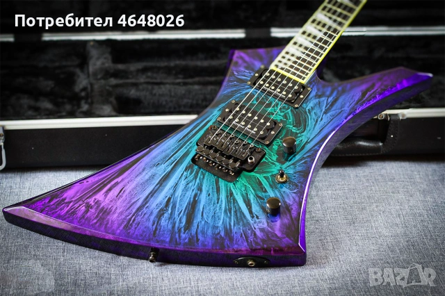 Электрокитара Jackson Stars Kelly KE-J2 Eerie Dess Swirl (Япония 2001), снимка 2 - Китари - 54988076