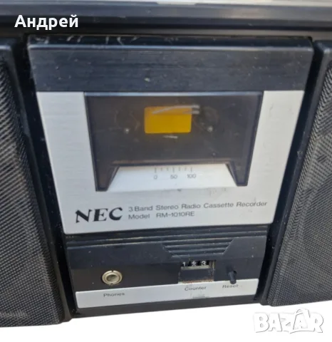 Радиокасетофон NEC RM-1010RE, снимка 6 - Радиокасетофони, транзистори - 55298819