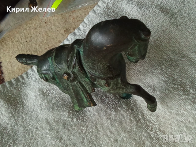 Бронзова статуетка на 🐎 кон 44438, снимка 10 - Колекции - 54491207