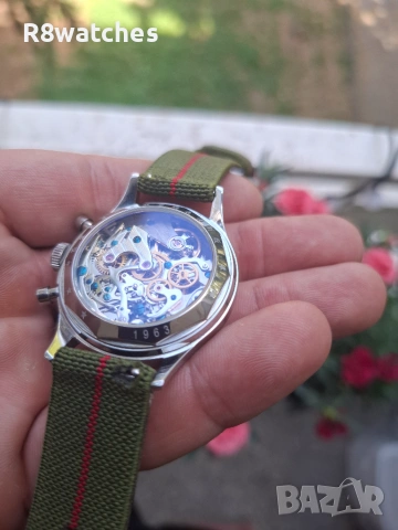 Seagull 1963 chronograph military watch, снимка 6 - Мъжки - 55155084