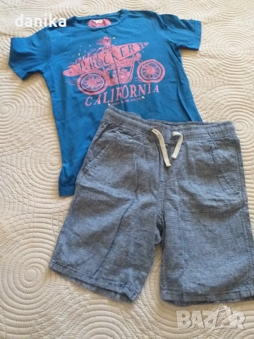 Лот тениски Zara ризи и къси панталони, банскиH&M 134 140