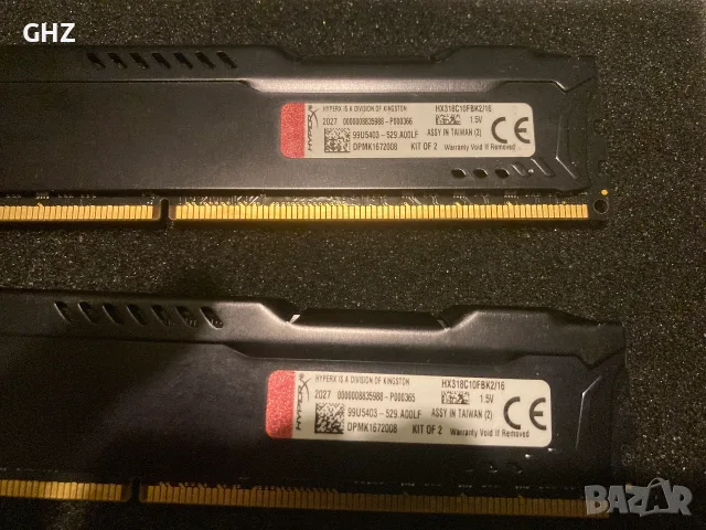 Kingston HyperX Fury Black 16GB (2x8GB) DDR3 1866MHz , снимка 2 - RAM памет - 55373757